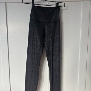 Lululemon Align HR ribbed shine black 28” size 2 LIKE NEW